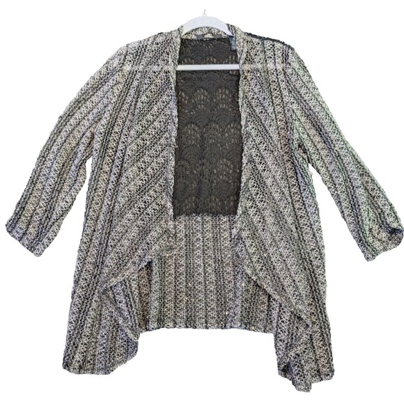 Bke Boutique Womens Medium Boho Stylish Open Front Knit Cardigan - Picture 1 of 6